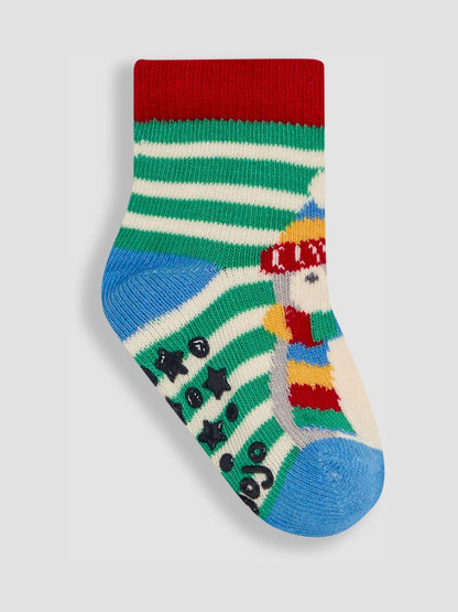 JoJo Maman Bébé Multi Penguin Socks 3 Pack image 4