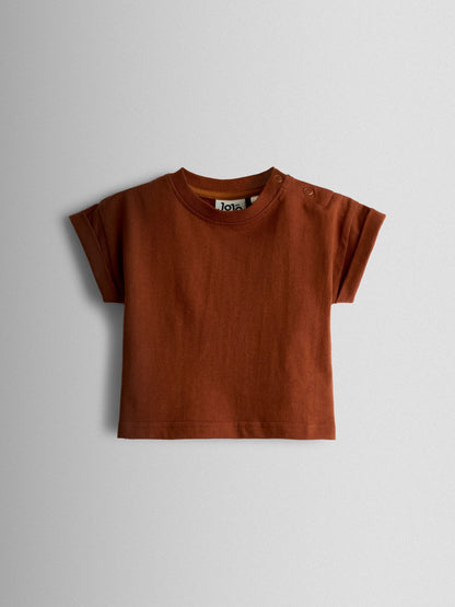 JoJo Maman Bébé Brown 2-Piece Stripe Appliqué Dungarees & T-Shirt Set image 4