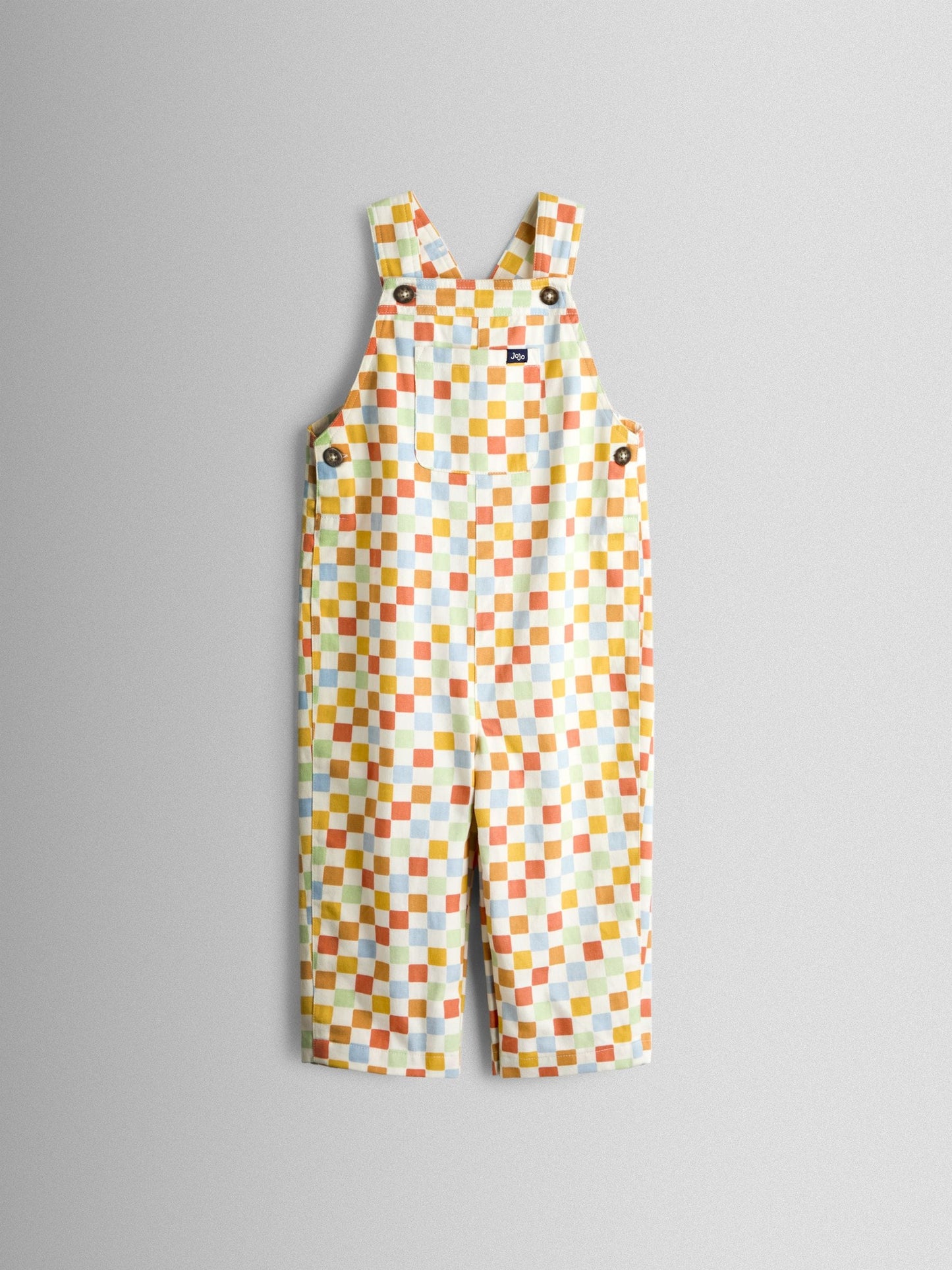 JoJo Maman Bébé Red 2-Piece Twill Dungaree Set & T-Shirt image 3