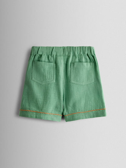 JoJo Maman Bébé Green Dino 2-Piece Shirt & Short Set image 6