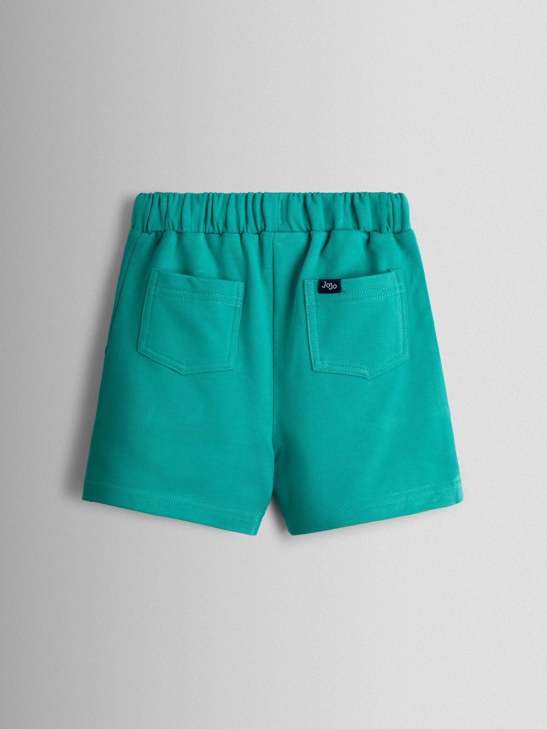 JoJo Maman Bébé Teal Green Crab 2-Piece Pocket T-Shirt & Shorts Set image 6
