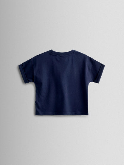 JoJo Maman Bébé Navy Boat 2-Piece T-Shirt & Stripe Trouser Set image 3