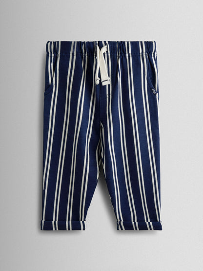 JoJo Maman Bébé Navy Boat 2-Piece T-Shirt & Stripe Trouser Set image 4