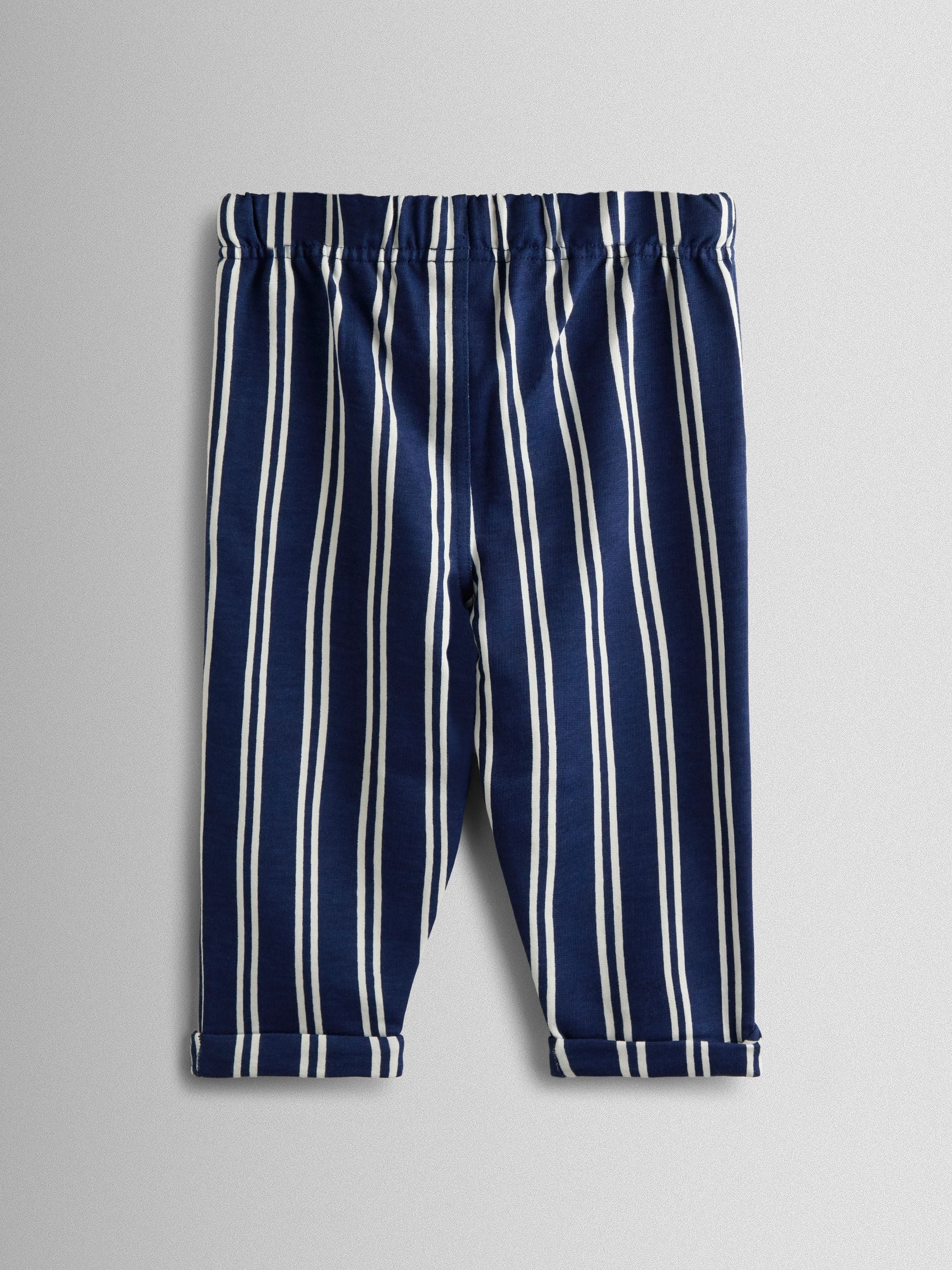 JoJo Maman Bébé Navy Boat 2-Piece T-Shirt & Stripe Trouser Set image 5