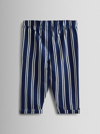 JoJo Maman Bébé Navy Boat 2-Piece T-Shirt & Stripe Trouser Set image 5