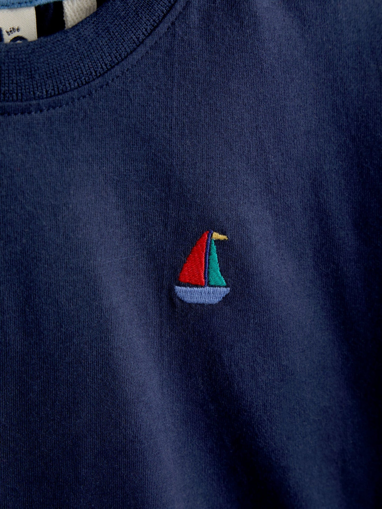 JoJo Maman Bébé Navy Boat 2-Piece T-Shirt & Stripe Trouser Set image 6