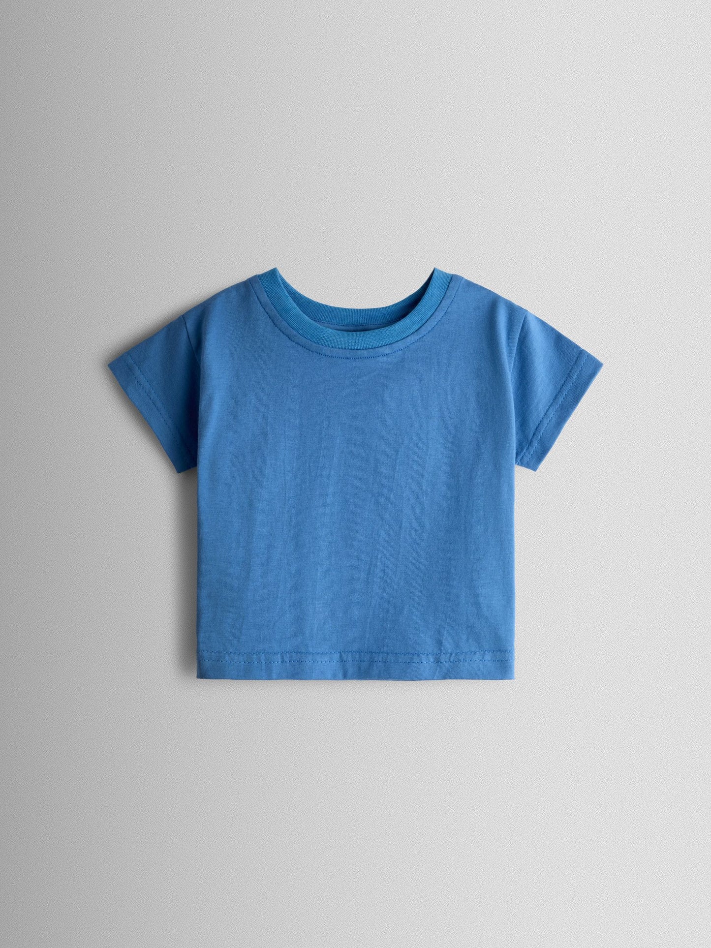 JoJo Maman Bébé Blue Stripe 2-Piece Twill Dungaree Set & T-Shirt image 4