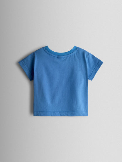 JoJo Maman Bébé Blue Stripe 2-Piece Twill Dungaree Set & T-Shirt image 5