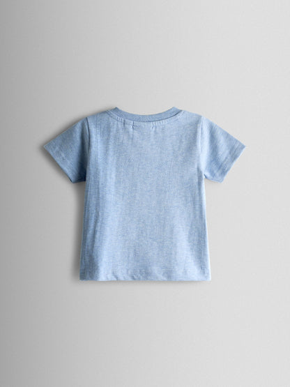 JoJo Maman Bébé Blue Boat 2-Piece Appliqué Dungarees & T-Shirt Set image 3