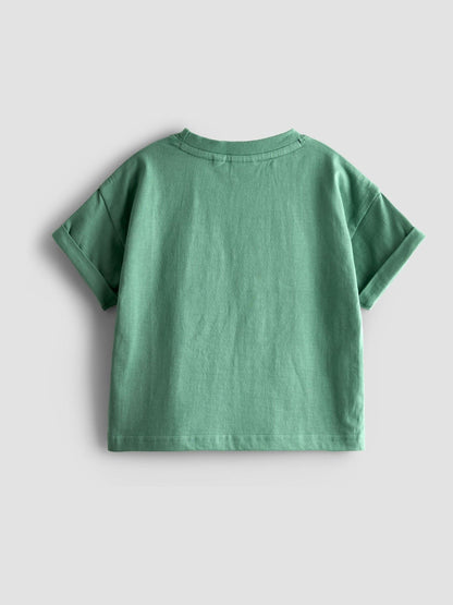 JoJo Maman Bébé Green 2-Piece The Gruffalo T-Shirt & Shorts Set image 3