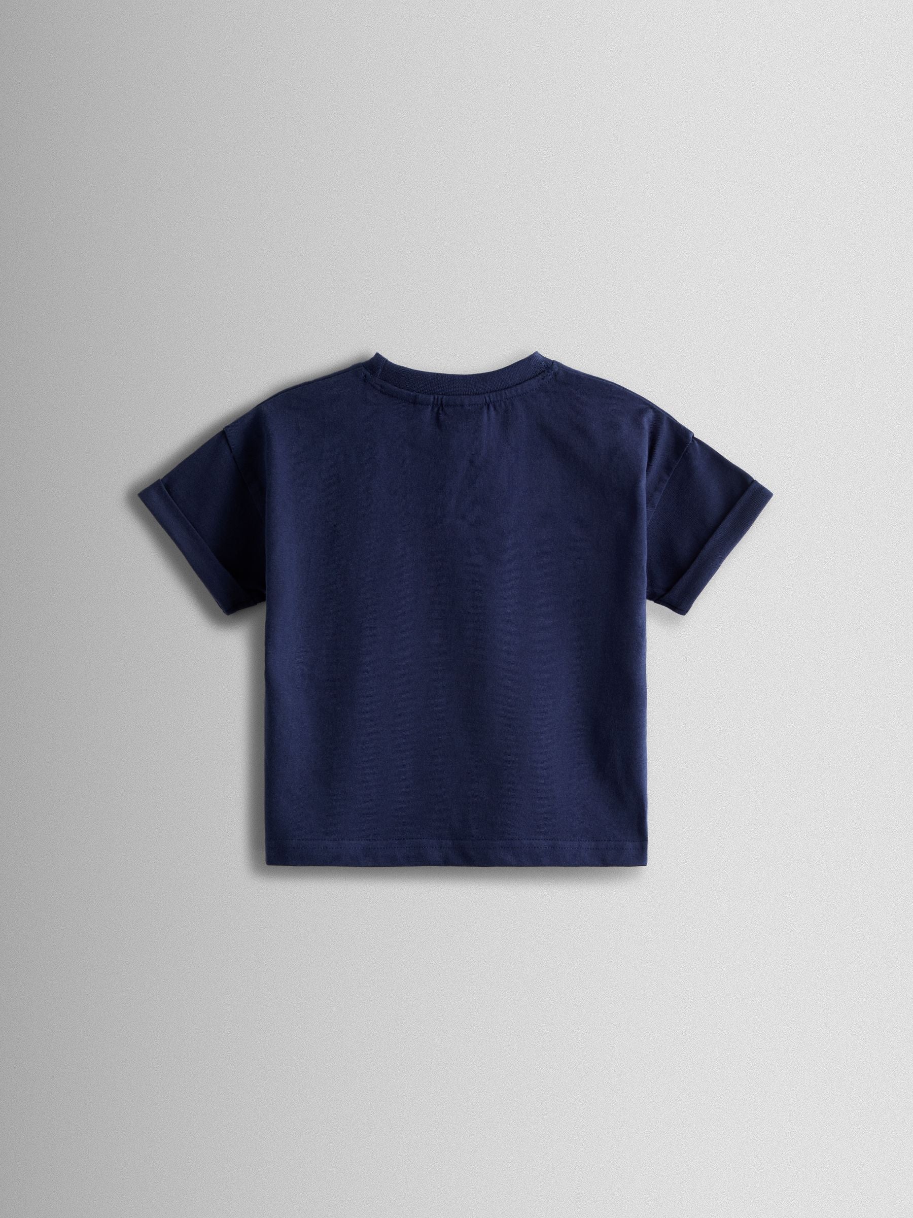 JoJo Maman Bébé Navy Nautical Printed T-Shirt & Shorts Set image 3