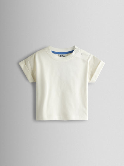 JoJo Maman Bébé Blue Boat 2-Piece Appliqué Stripe Dungarees & T-Shirt Set image 2