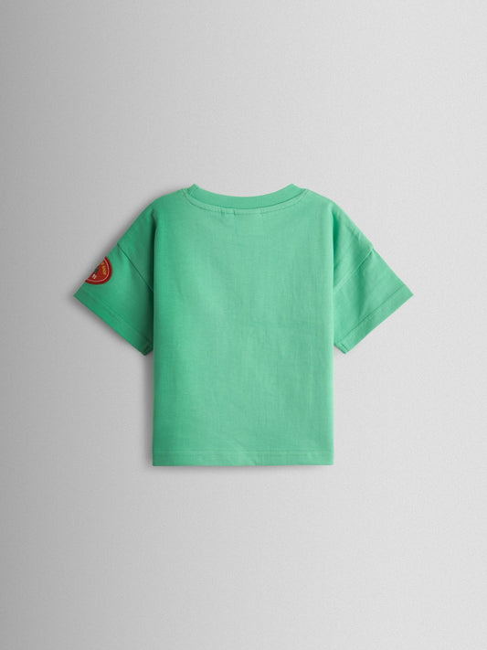 JoJo Maman Bébé Green 'Grow Your Own' Graphic T-Shirt image 2