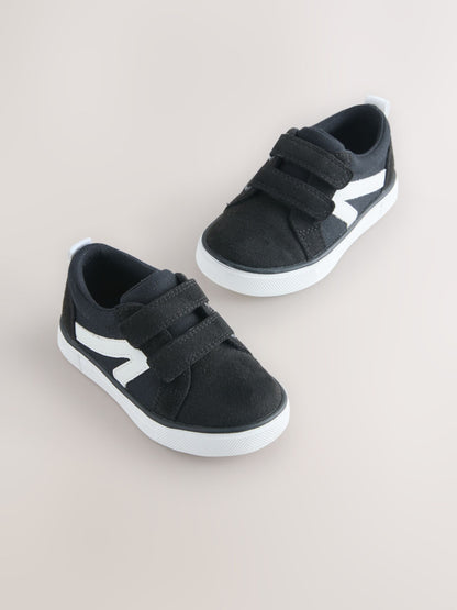 Black First Walker Touch Fastening Trainers image 1