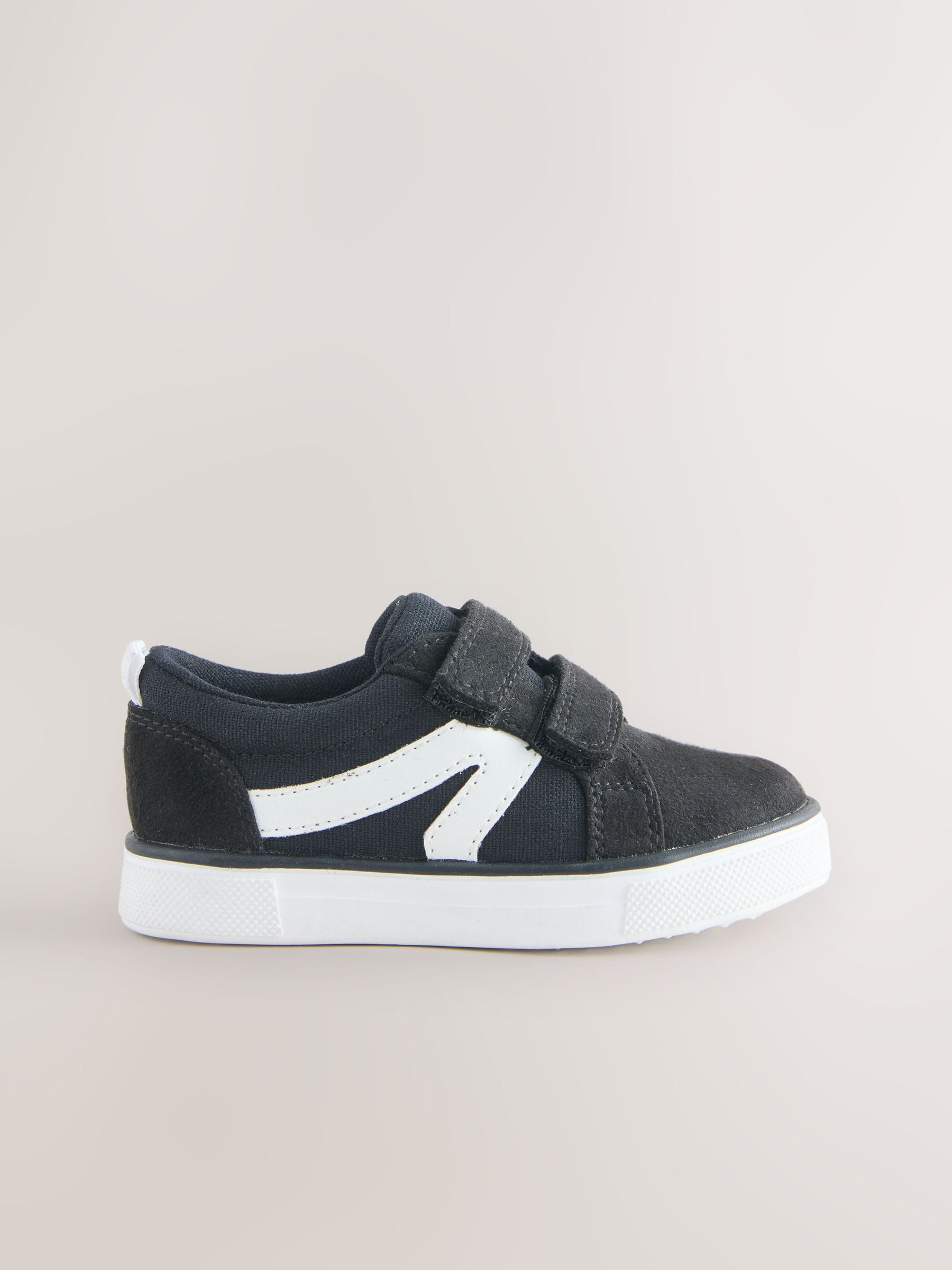 Black First Walker Touch Fastening Trainers image 4