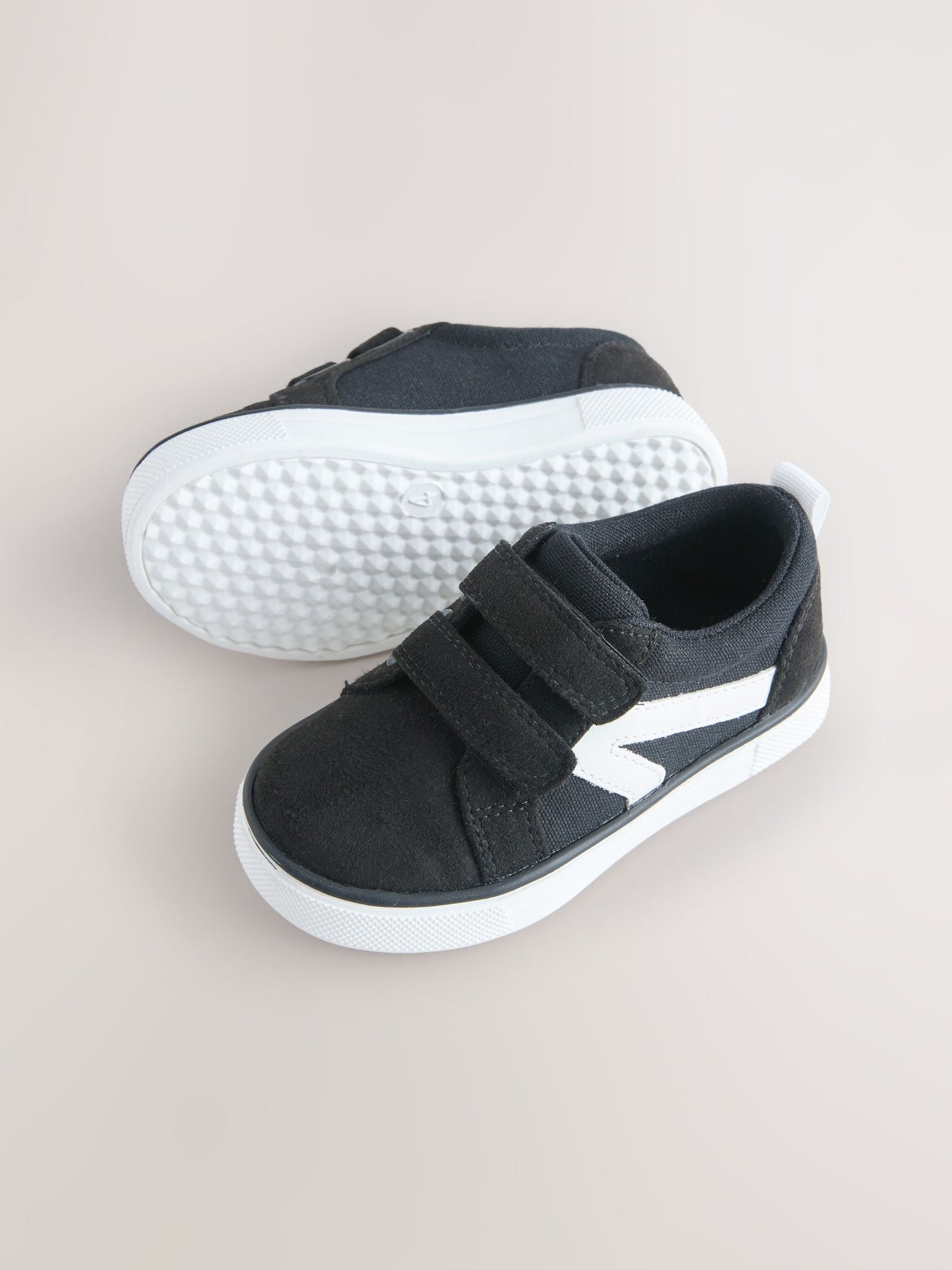 Black First Walker Touch Fastening Trainers image 5