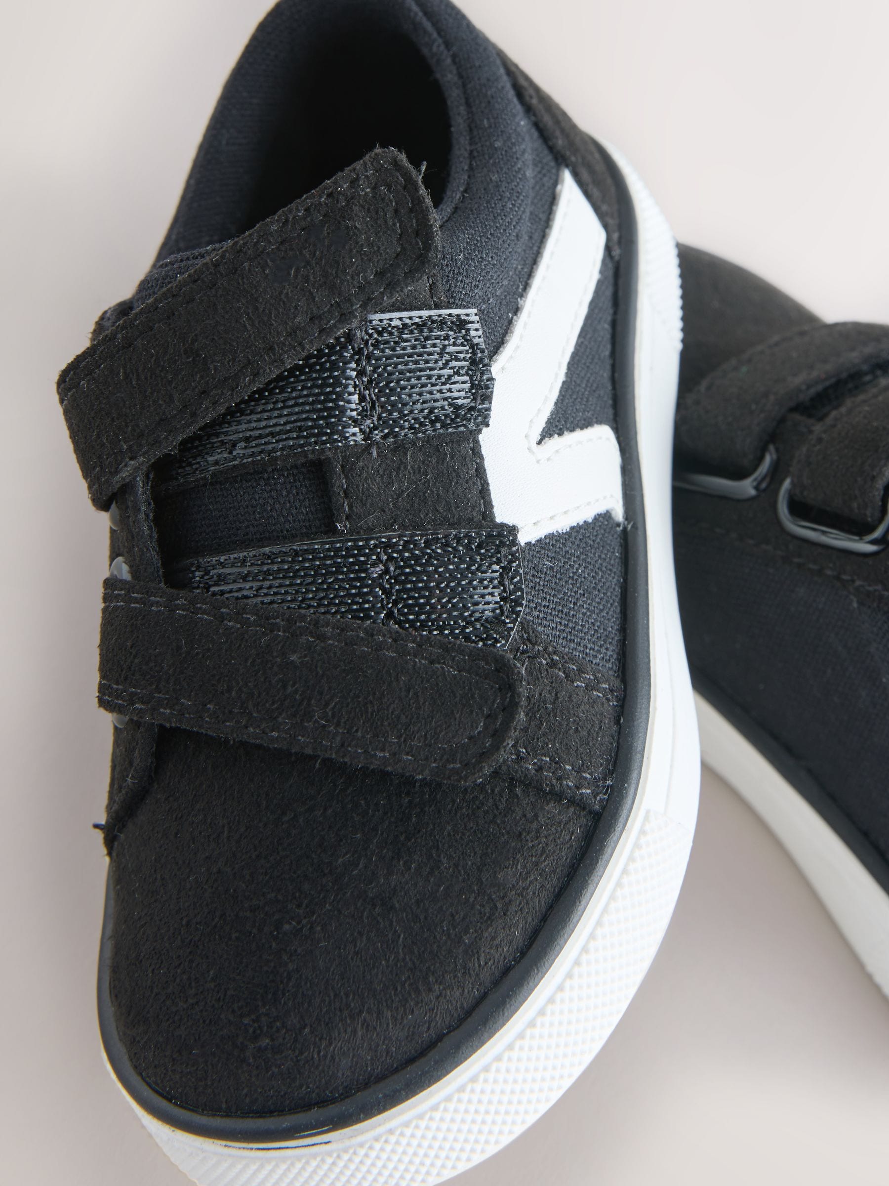 Black First Walker Touch Fastening Trainers image 6