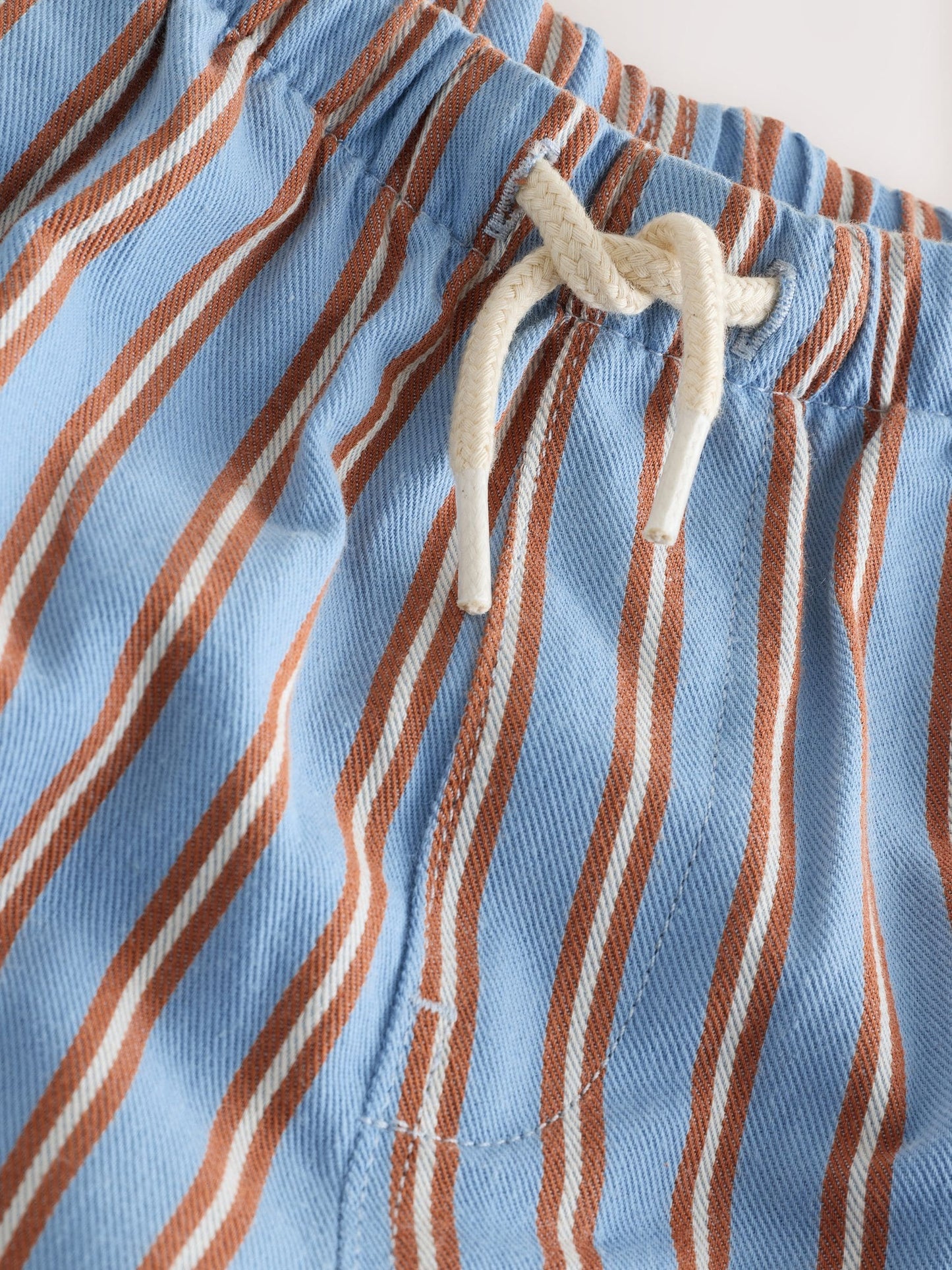 Blue/Rust Brunch Stripe Side Pocket Wide Trousers (3mths-7yrs) image 8