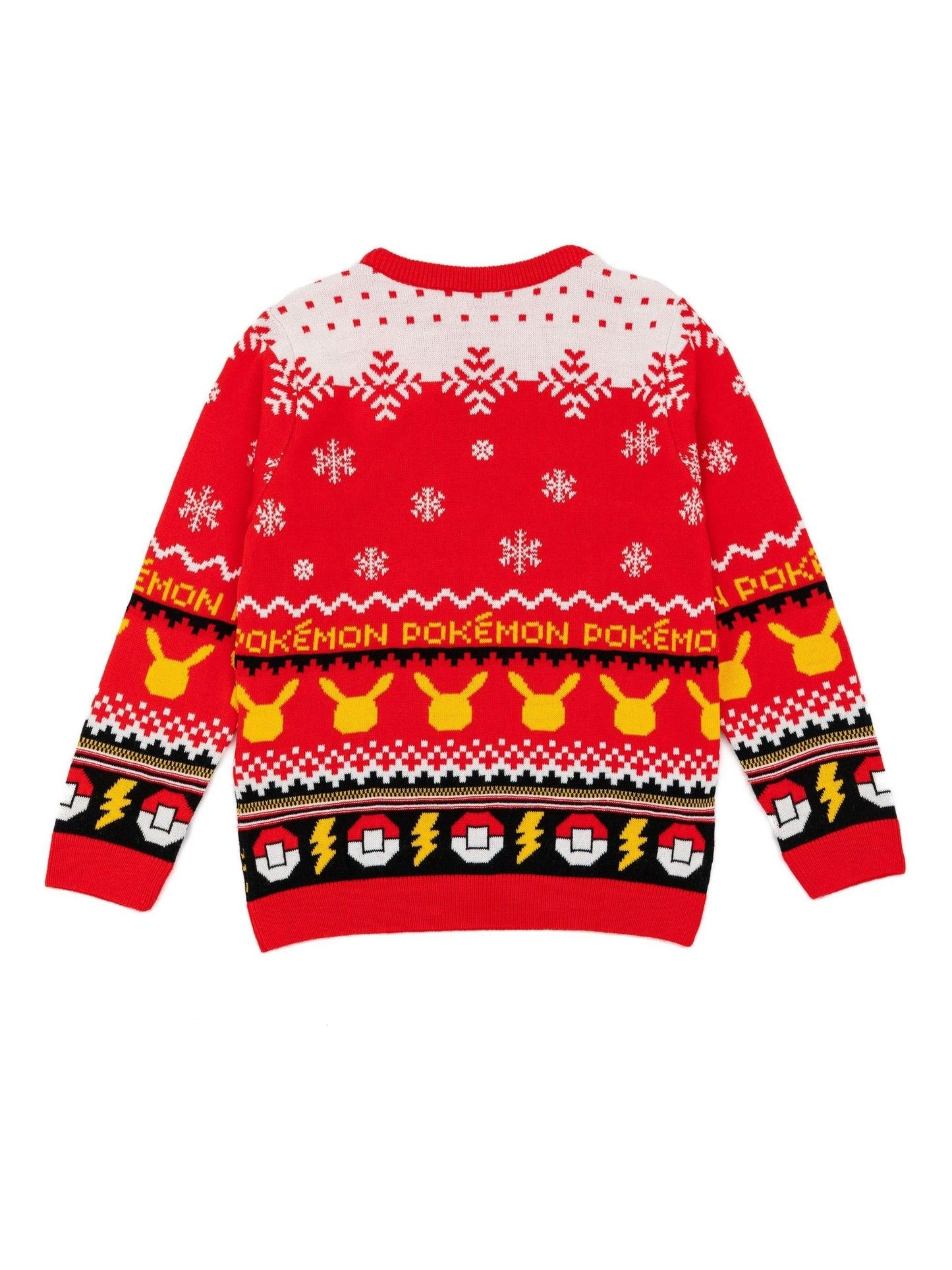Dsiney Kidz - Vanilla Underground Red Pokemon Pikachu Knitted Christmas Jumper image 2