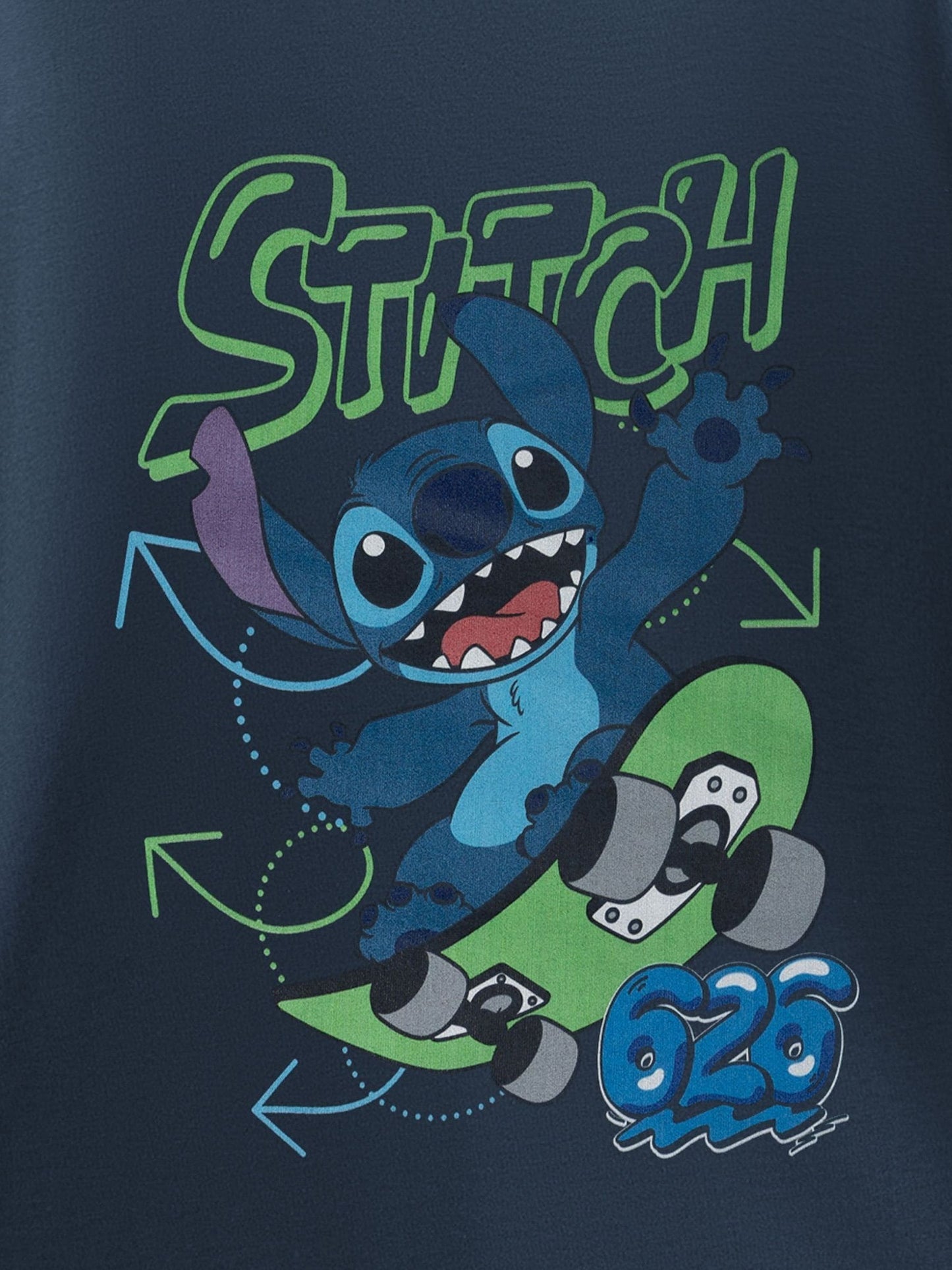 Dsiney Kidz - Vanilla Underground Blue Disney Stitch Skateboard T-Shirt image 6