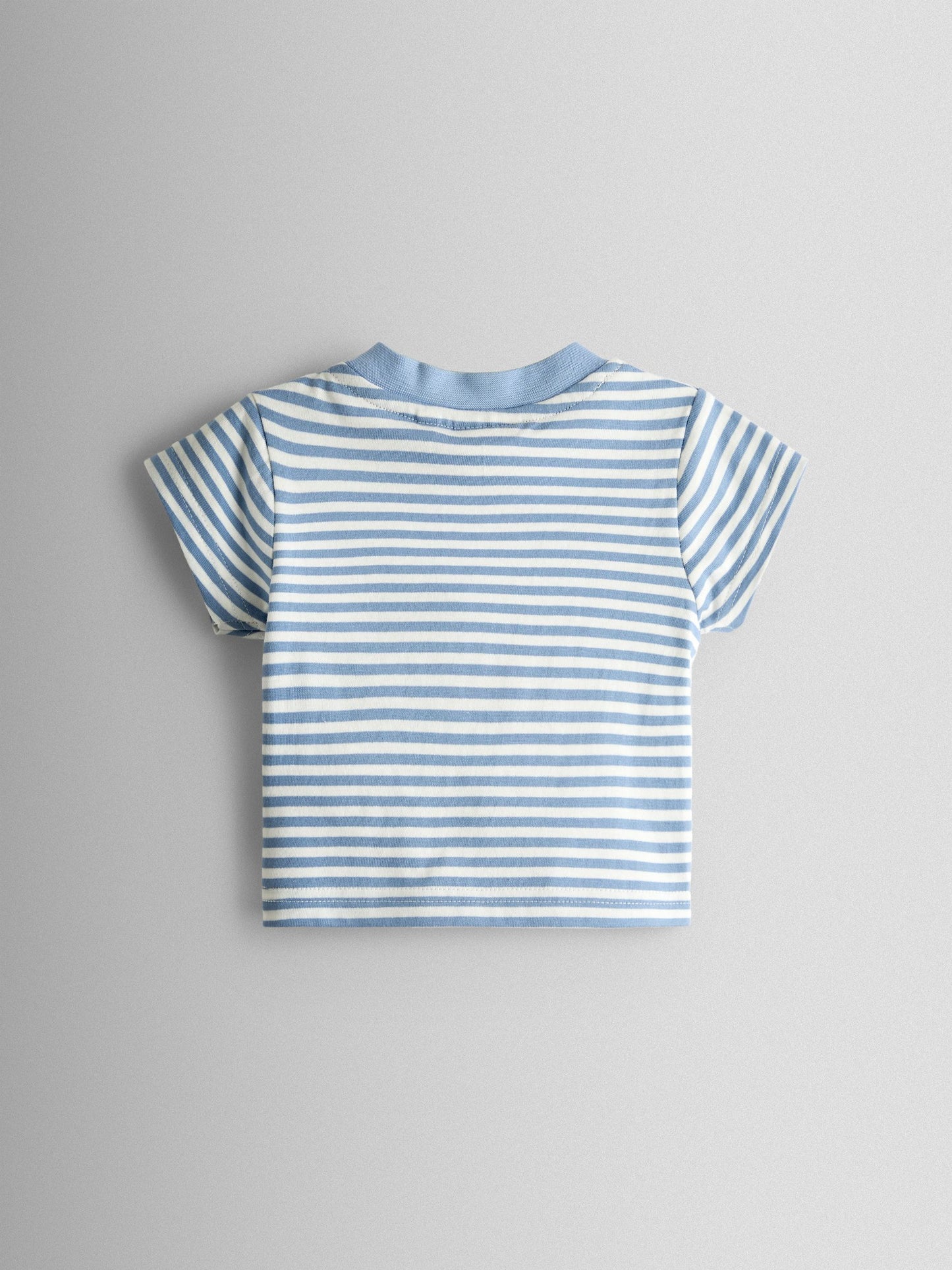JoJo Maman Bébé Blue Fruit 2-Piece Slogan T-Shirt & Shorts Set image 3