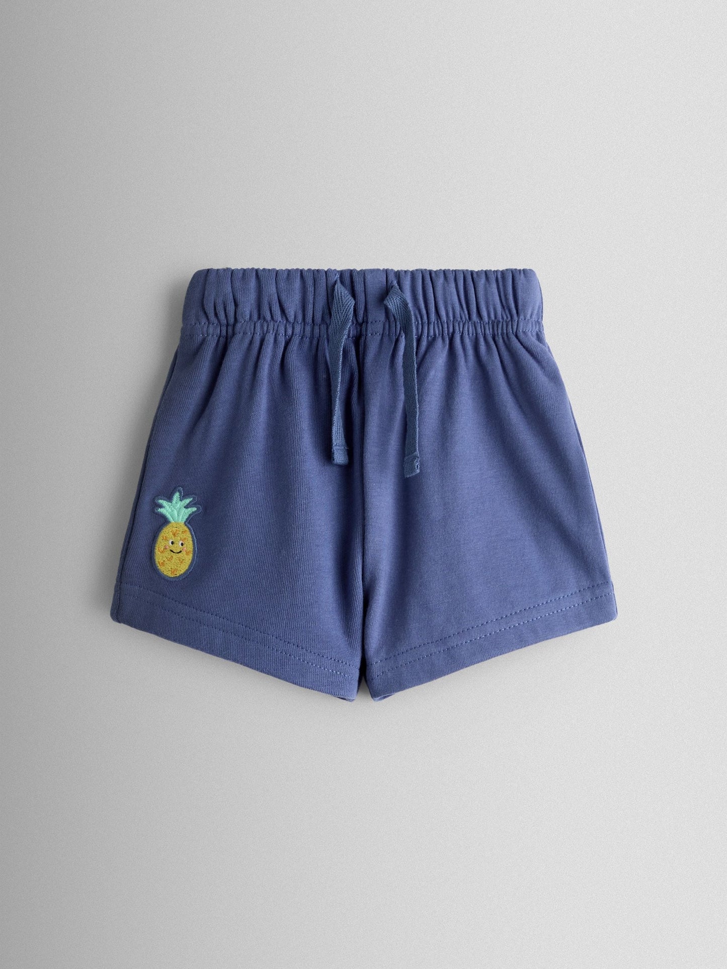 JoJo Maman Bébé Blue Fruit 2-Piece Slogan T-Shirt & Shorts Set image 4