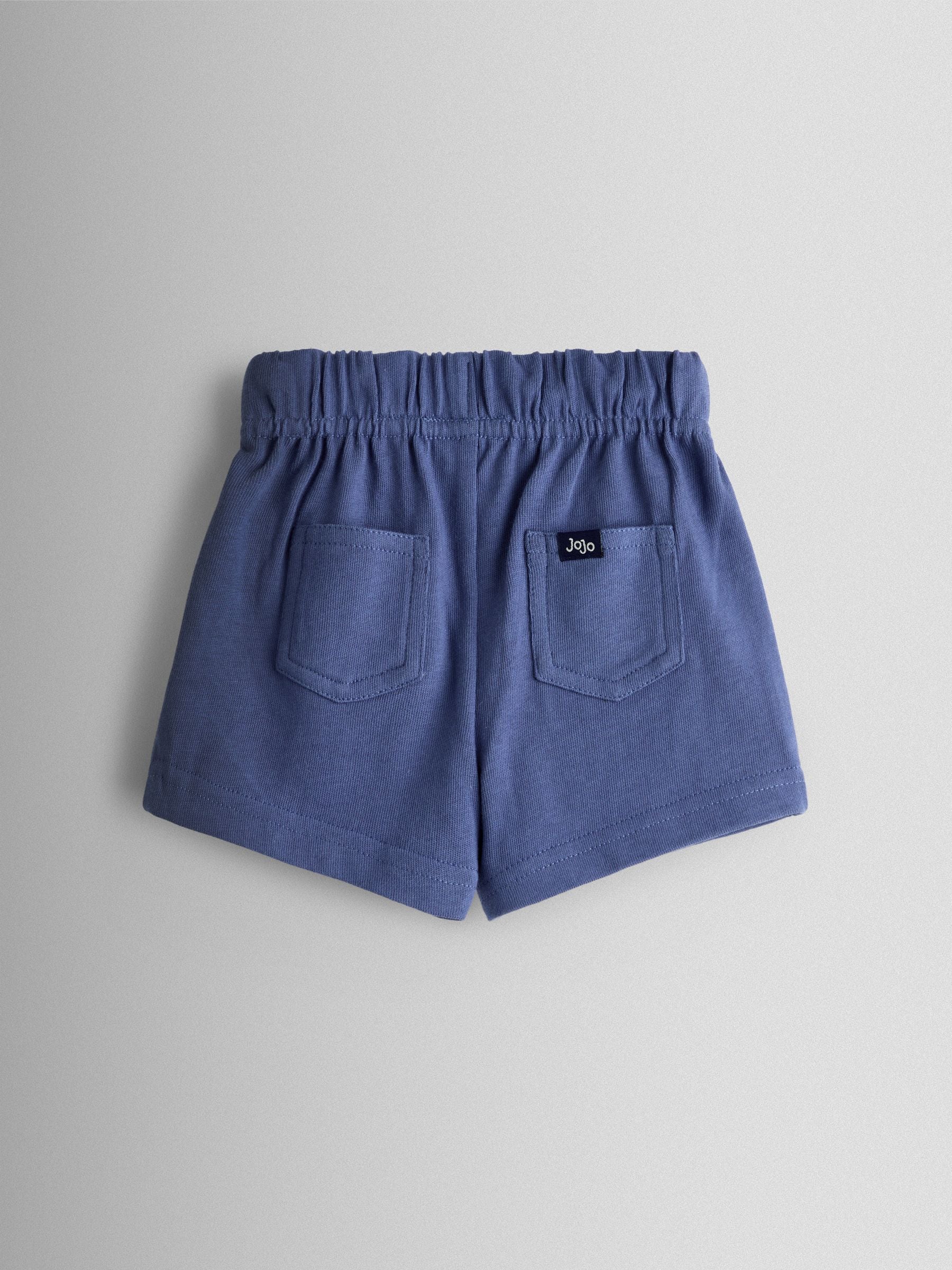 JoJo Maman Bébé Blue Fruit 2-Piece Slogan T-Shirt & Shorts Set image 5