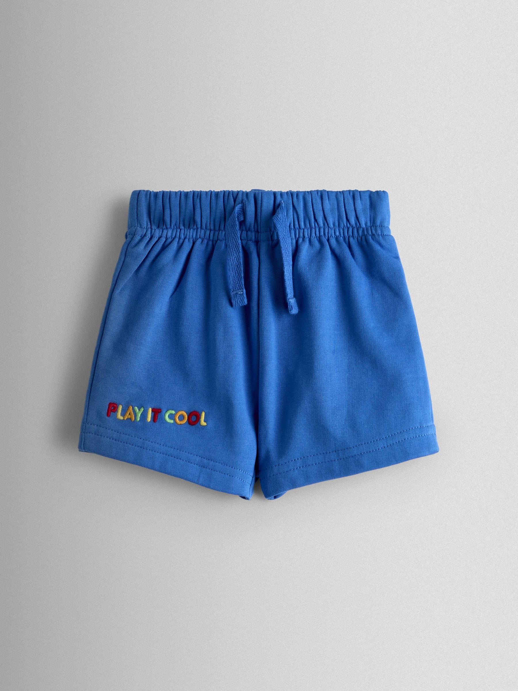 JoJo Maman Bébé Grey Marl 2-Piece Sporty T-Shirt & Shorts Set image 4