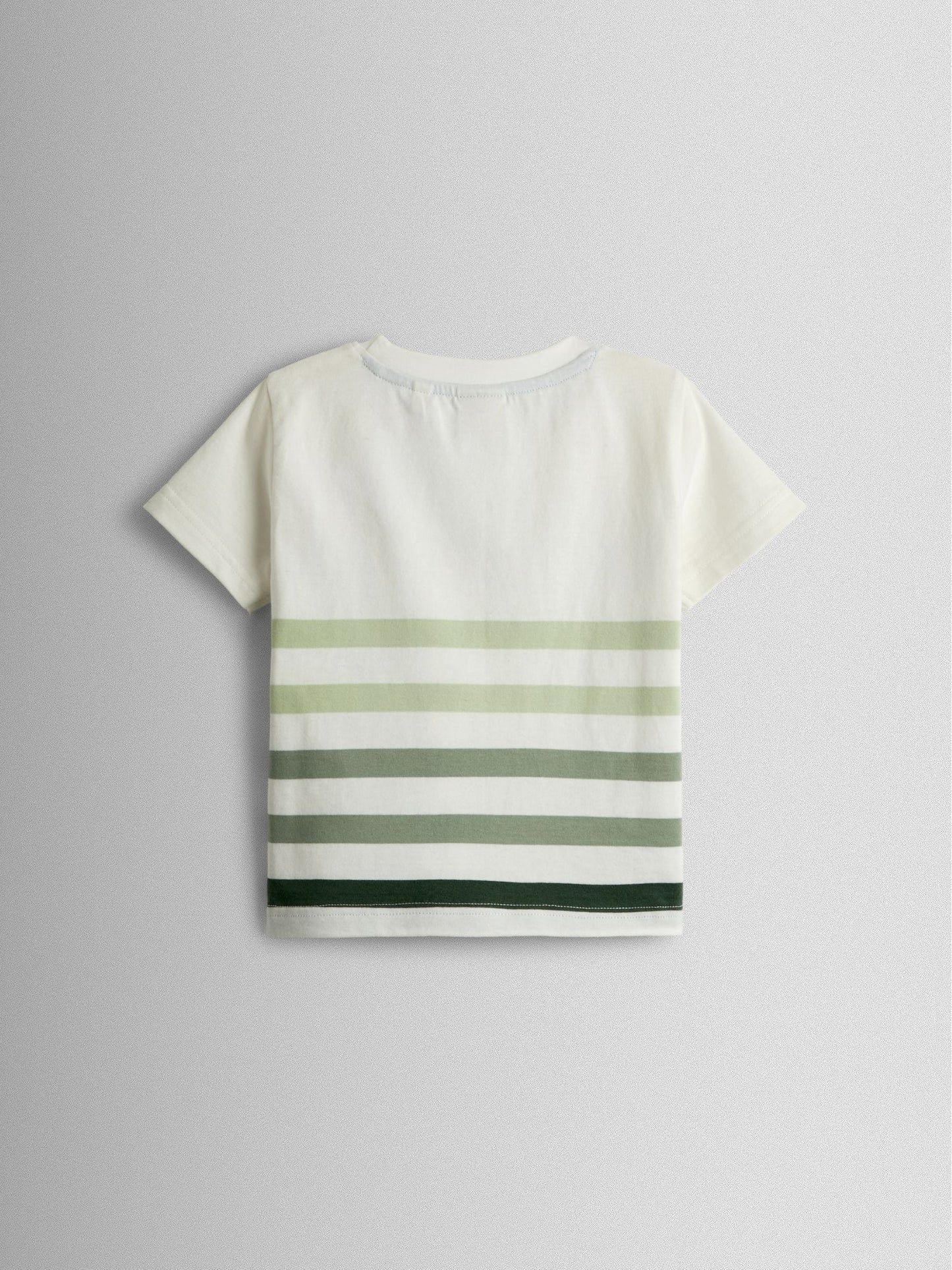Dsiney Kidz - JoJo Maman Bébé Natural & Khaki Green Tractor 2-Pack Appliqué & Printed T-Shirts image 4