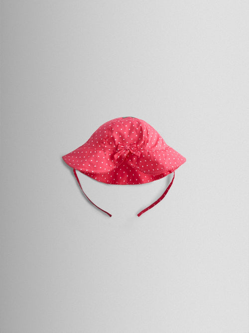 JoJo Maman Bébé Pink Strawberry Sun Hat image 1