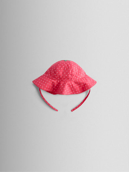 JoJo Maman Bébé Pink Strawberry Sun Hat image 2