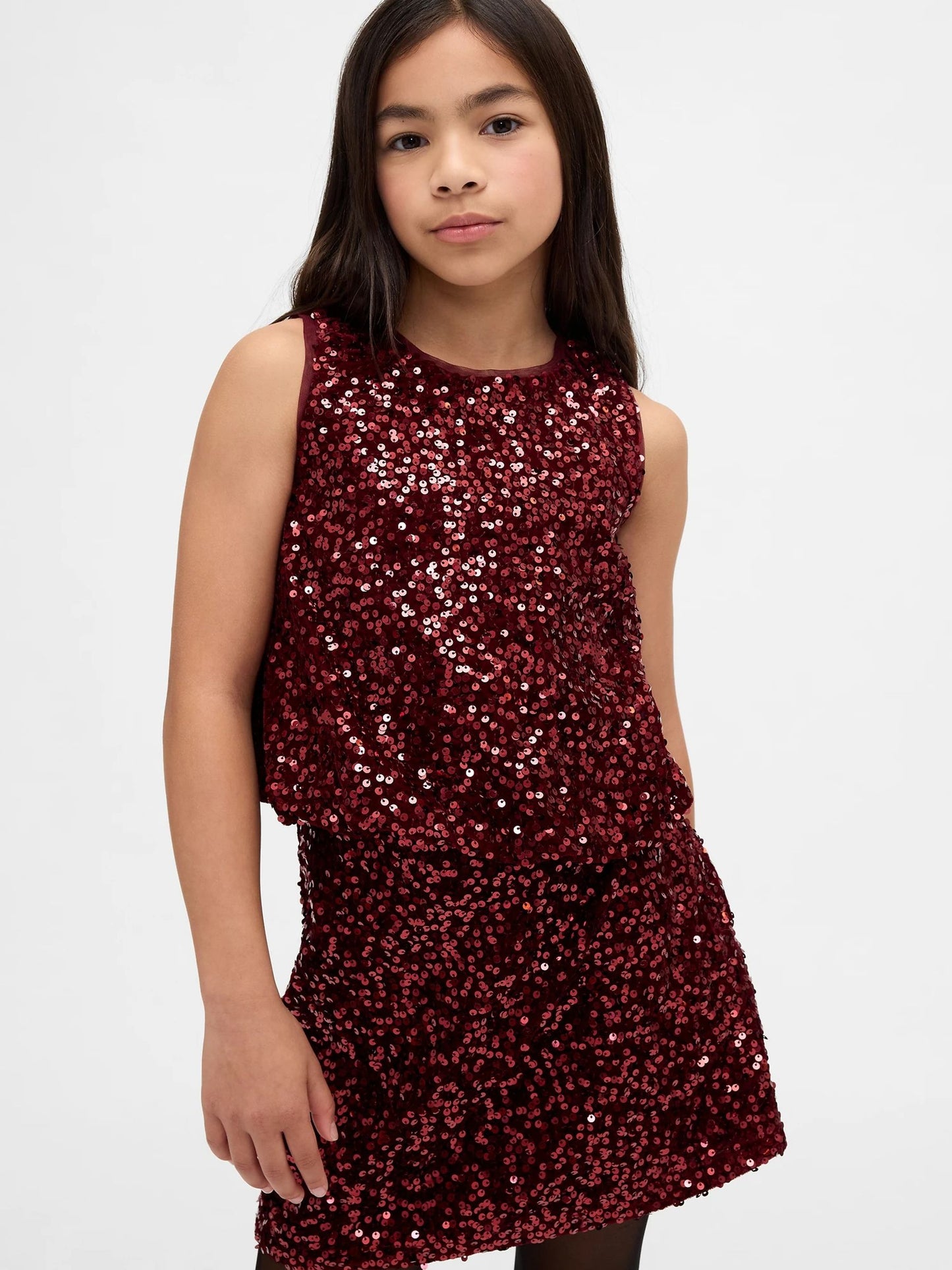 Dsiney Kidz - Gap Red Sequin Bubble Top (4-13yrs) image 1