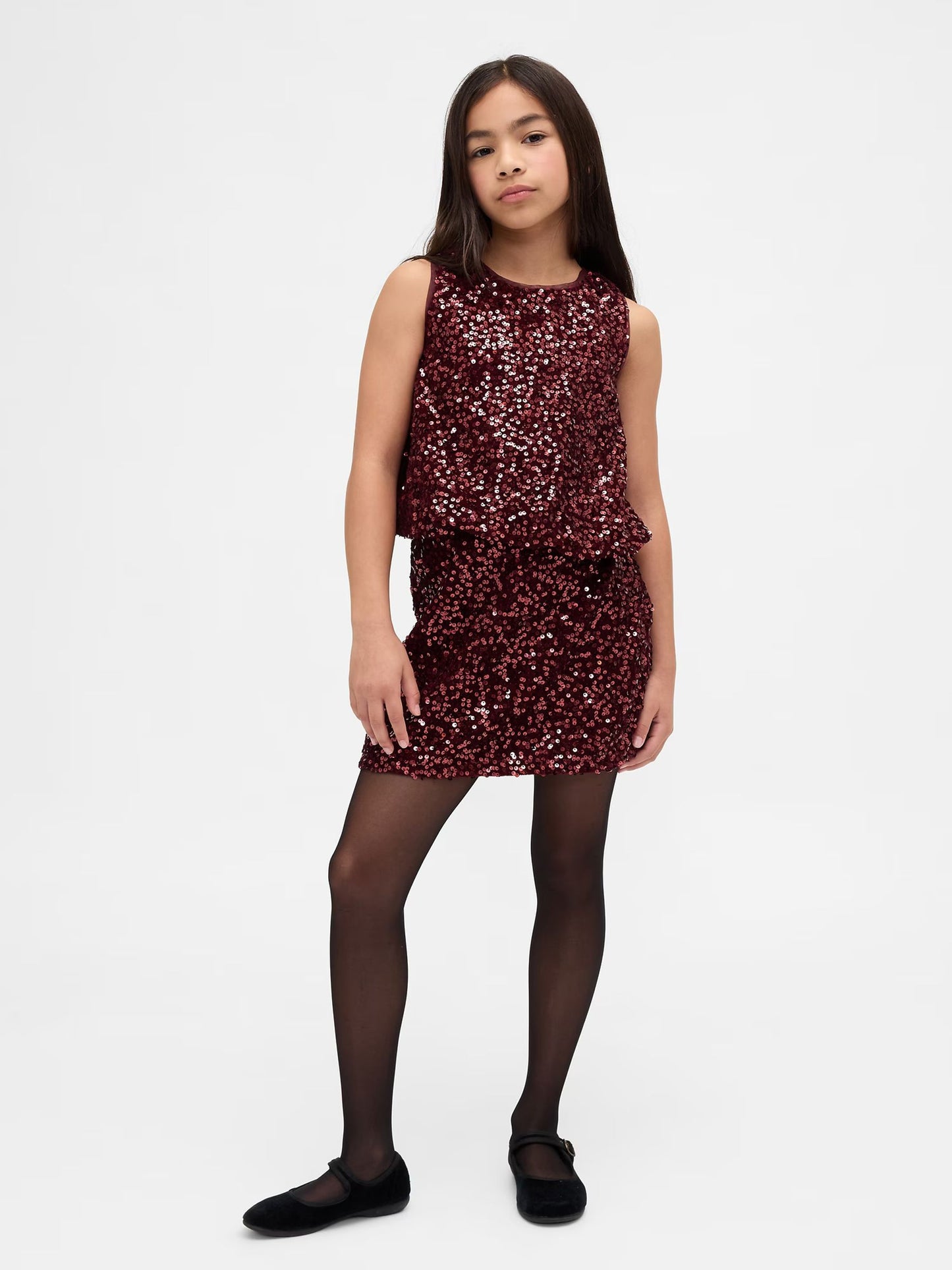 Dsiney Kidz - Gap Red Sequin Bubble Top (4-13yrs) image 3