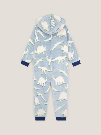 Monsoon Blue Glow In The Dark Dinosaur Onesie image 2
