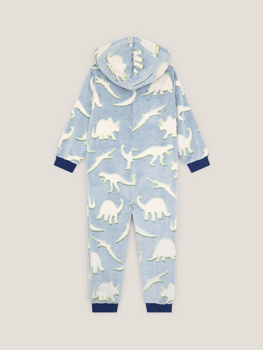 Monsoon Blue Glow In The Dark Dinosaur Onesie image 2