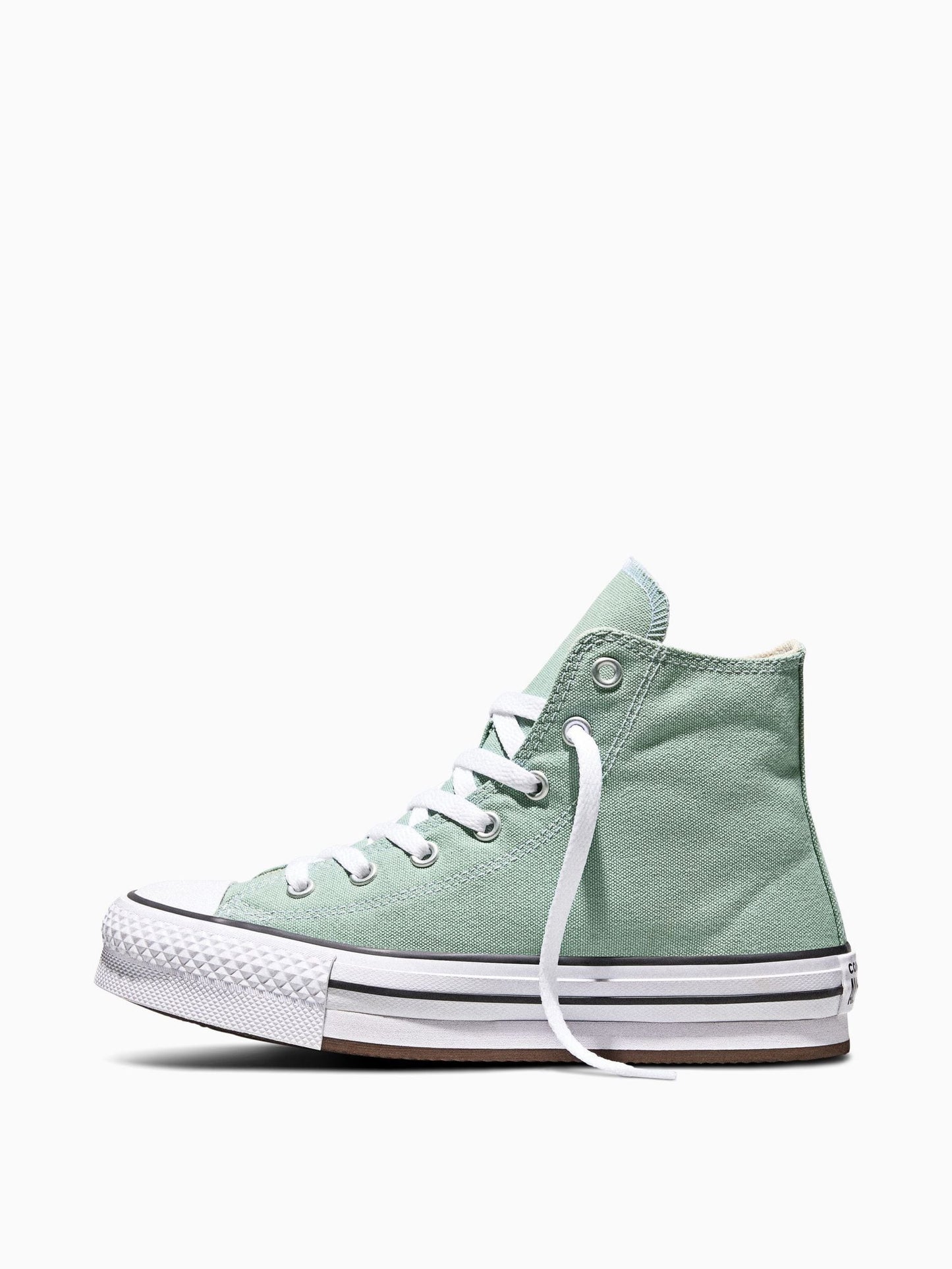 Converse Green Chuck Taylor EVA Lift Platform Hightop Trainers image 4