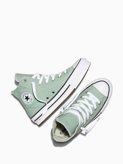 Converse Green Chuck Taylor EVA Lift Platform Hightop Trainers image 5