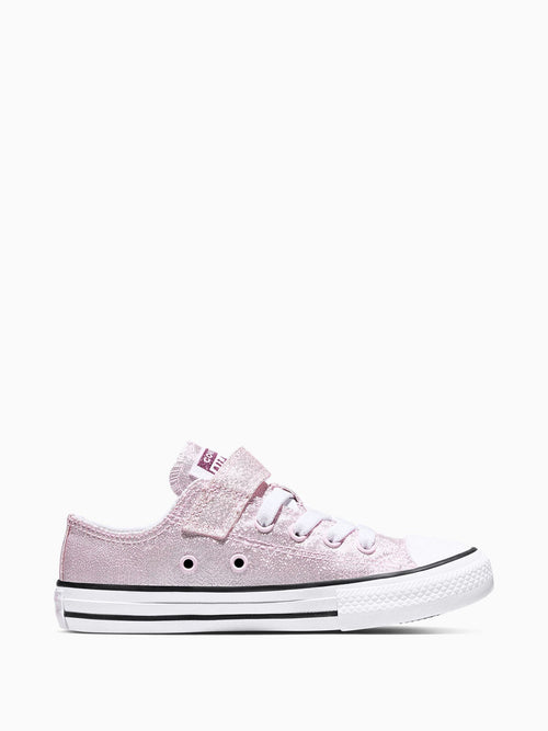 Converse Pink Chuck Taylor Easy On Shine Low Trainers image 1