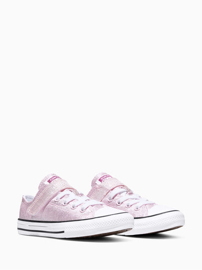 Converse Pink Chuck Taylor Easy On Shine Low Trainers image 3