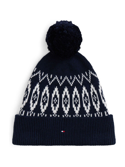 Tommy Hilfiger Blue Kids Fairisle Beanie - image 1