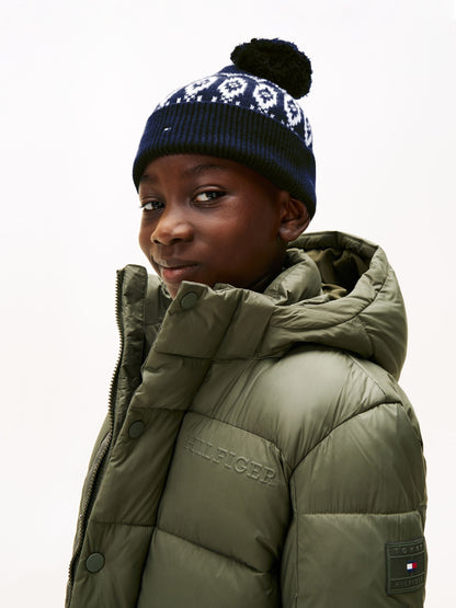 Tommy Hilfiger Blue Kids Fairisle Beanie - image 4