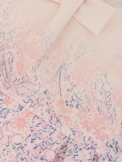 Reiss Pink Print Gina 3-9 yrs Floral-Print Sleeveless Scuba Dress image 4