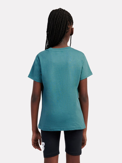 Dsiney Kidz - New Balance Teal Stacked Logo T-Shirt image 3