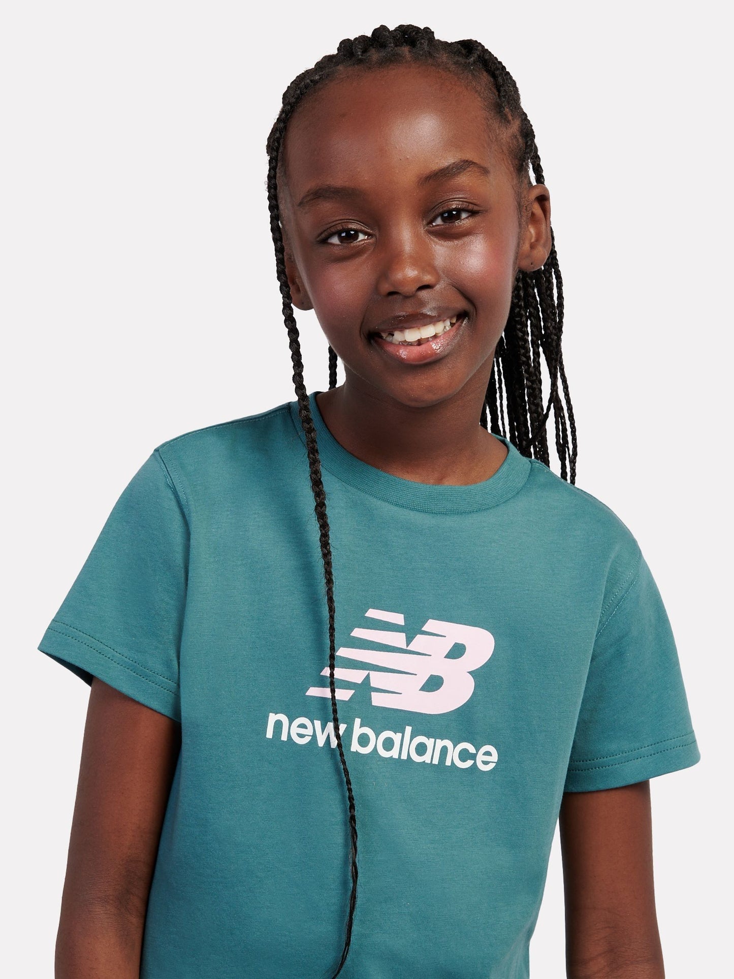 Dsiney Kidz - New Balance Teal Stacked Logo T-Shirt image 4