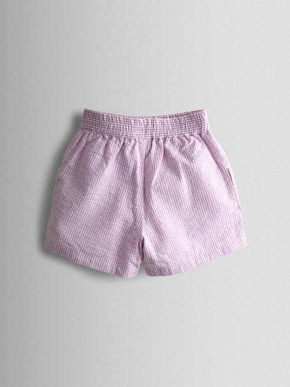 JoJo Maman Bébé Lilac Purple Butterfly Cross Back Embroidered Top & Short Set image 5