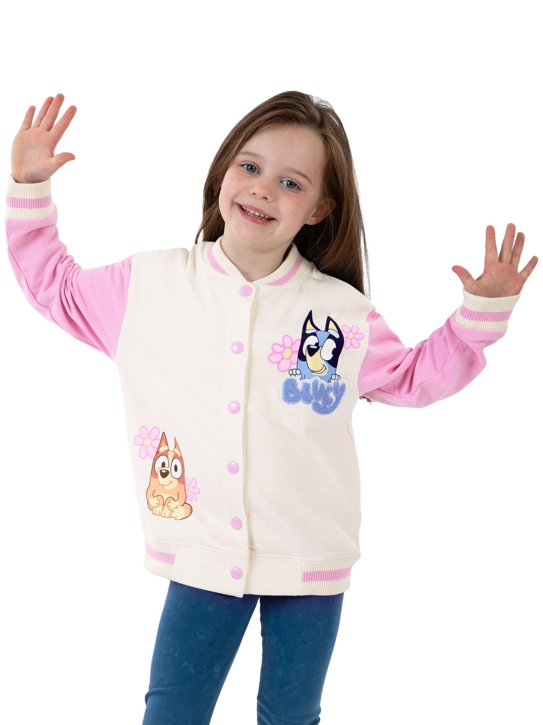 Dsiney Kidz - Character Pink Bluey And Bingo Girls Bomber Jacket image 2