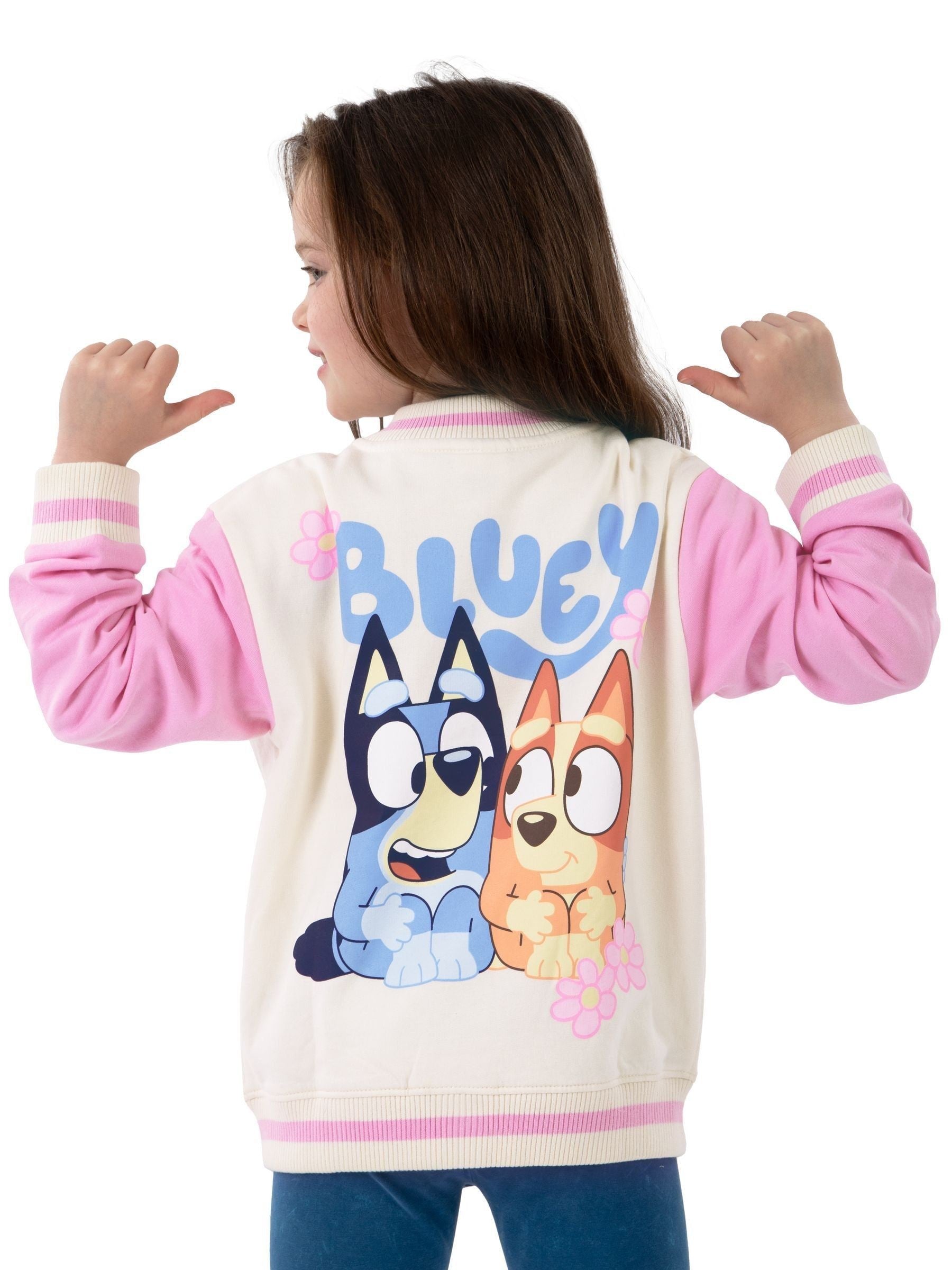 Dsiney Kidz - Character Pink Bluey And Bingo Girls Bomber Jacket image 3
