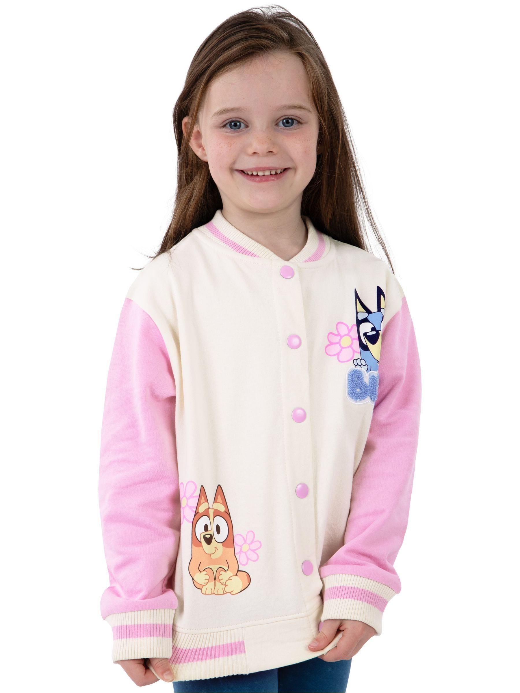 Dsiney Kidz - Character Pink Bluey And Bingo Girls Bomber Jacket image 4