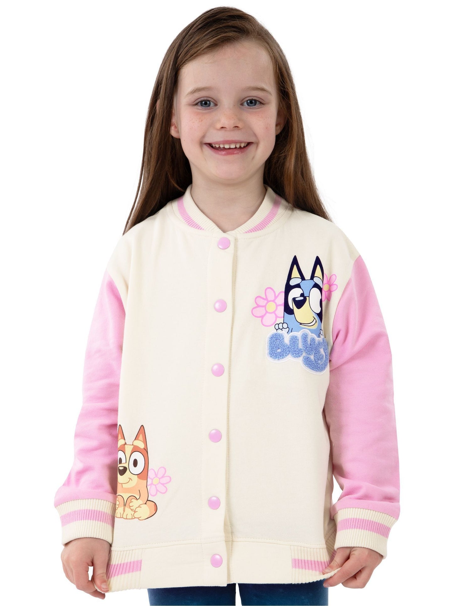 Dsiney Kidz - Character Pink Bluey And Bingo Girls Bomber Jacket image 5