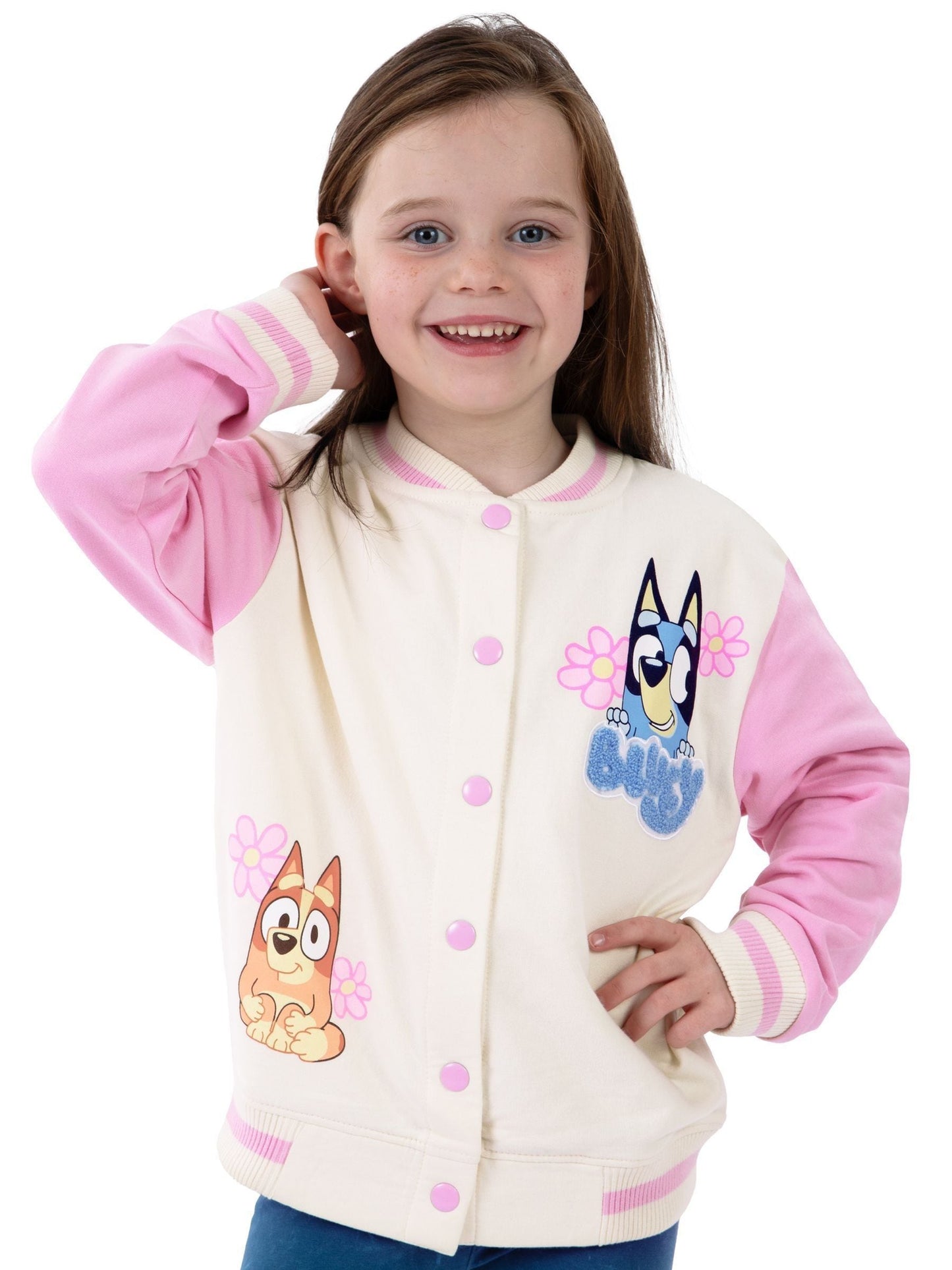 Dsiney Kidz - Character Pink Bluey And Bingo Girls Bomber Jacket image 6